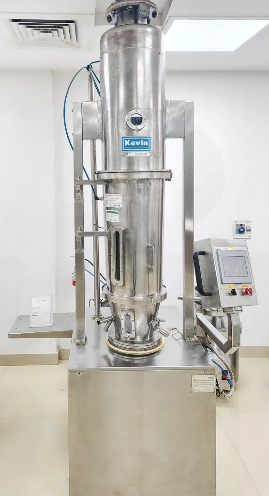 Fluid bed processor unit for drying, granulation and coating at Stabicon