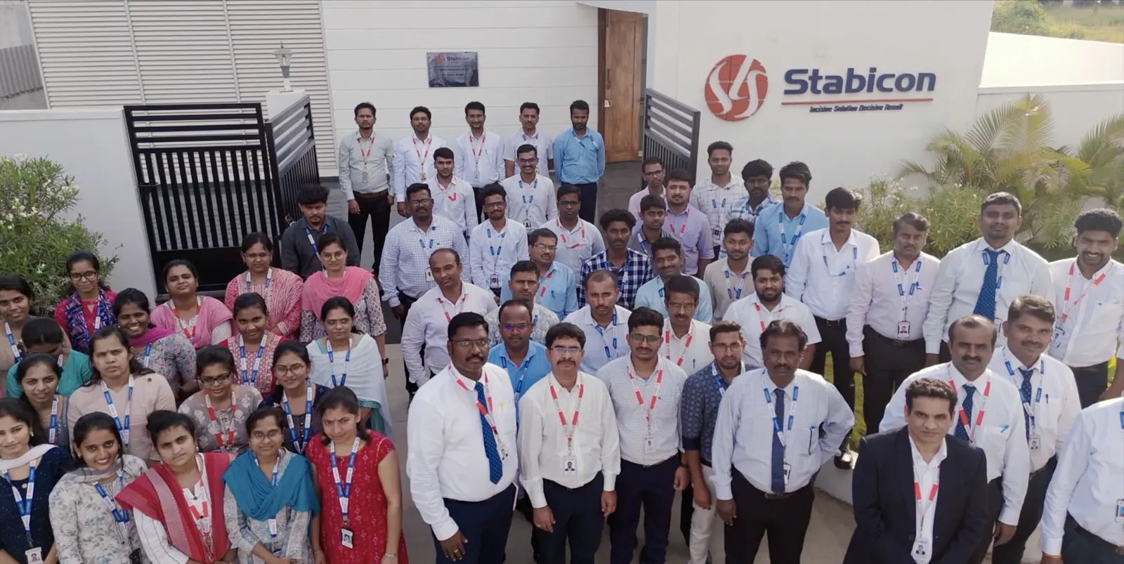 The Stabicon team at the Bengaluru facility